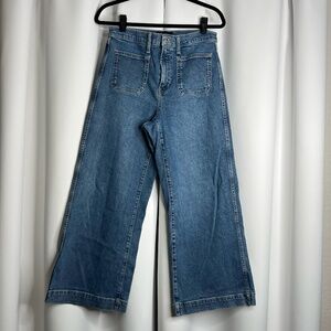 Gap High Rise Wide Leg Crop Jeans - Size 30R